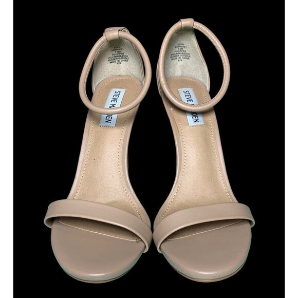Steve Madden Soph Heel Shoes Women's Beige Size 7.5M - Picture 1 of 7